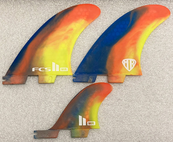 FCS II Mark Richards Twin + Stabiliser Fin Set