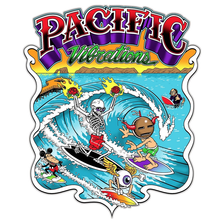Pacific Vibrations Sticker – Alternative Mart